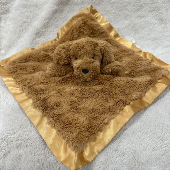 Cloud Island Golden Retriever Puppy Lovey Satin Edge Brown Gold Target Plush - Picture 3 of 5